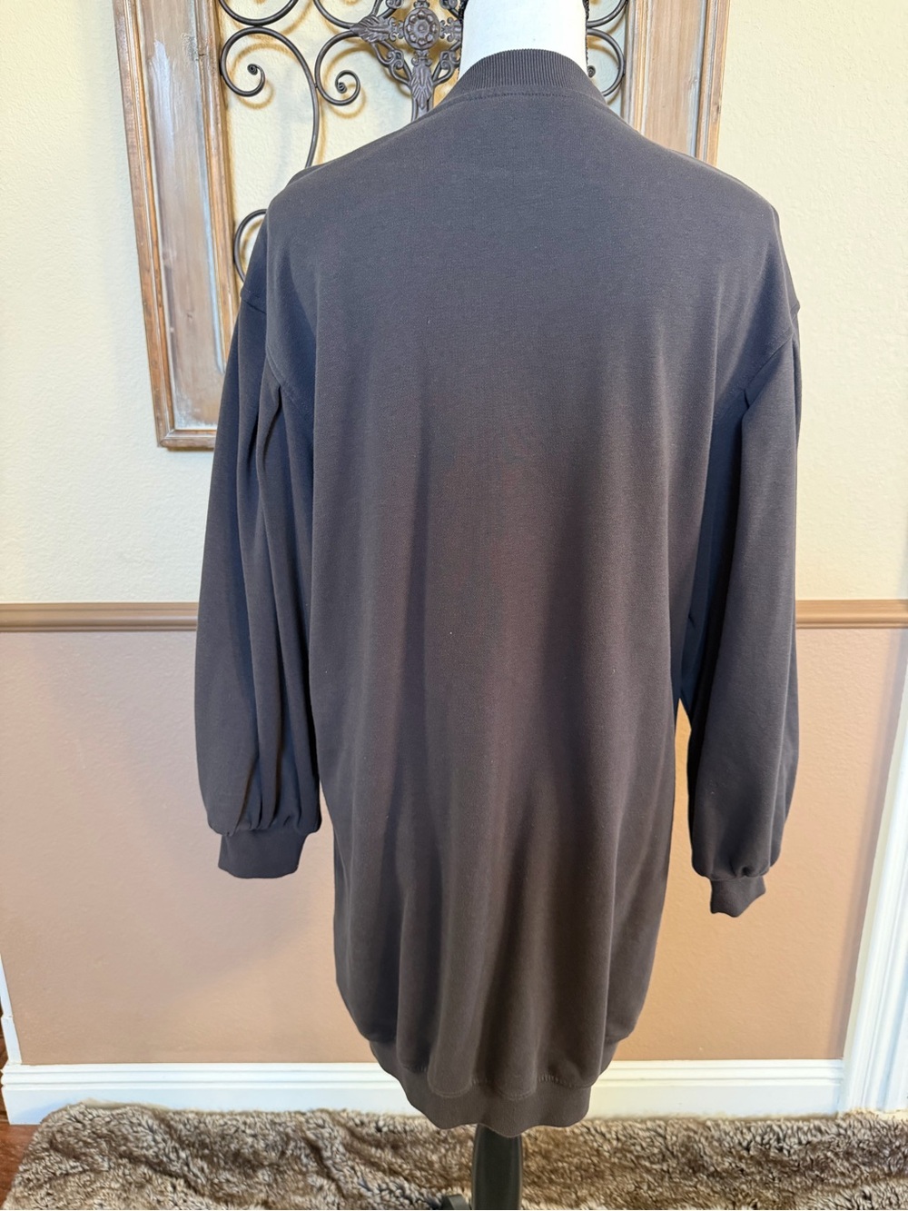 H&M Black Sweatshirt Dress with Marie Graphic and Pink Accents - Picture 2 of 3